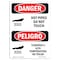 Signmission OSHA Sign, Hot Pipes Do Not Touch Bilingual, 10in X 7in Rigid Plastic, 7" W, 10" H, Spanish OS-DS-P-710-VS-1362 - alternate 1